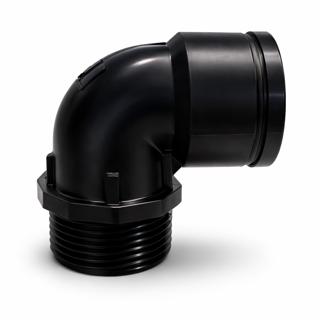 Műanyag könyök KB 1/2